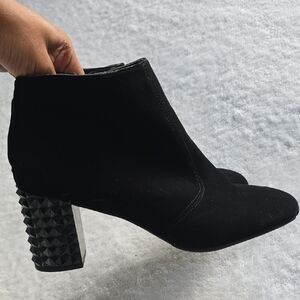Studded Chunky Heel Ankle Boot
